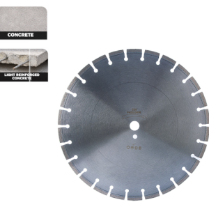 concrete and light reinforced concrete blade