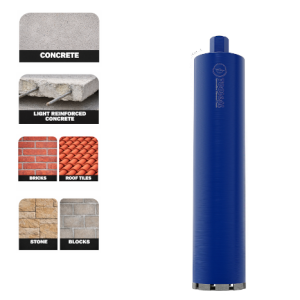 Professional diamond core drill bit segments for concrete, reinforced concrete, blocks, and masonry