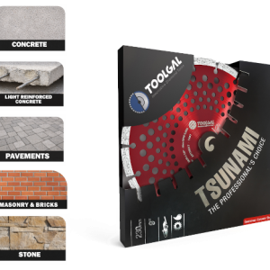 Diamond saw blade for small power tools cutting concrete, masonry, roof tiles, bricks, blocks, and stone