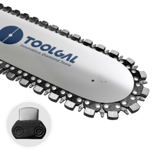 Toolgal diamond chain on guide bar