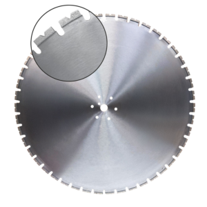Toolgal diamond wall saw blade with V-notch segments
